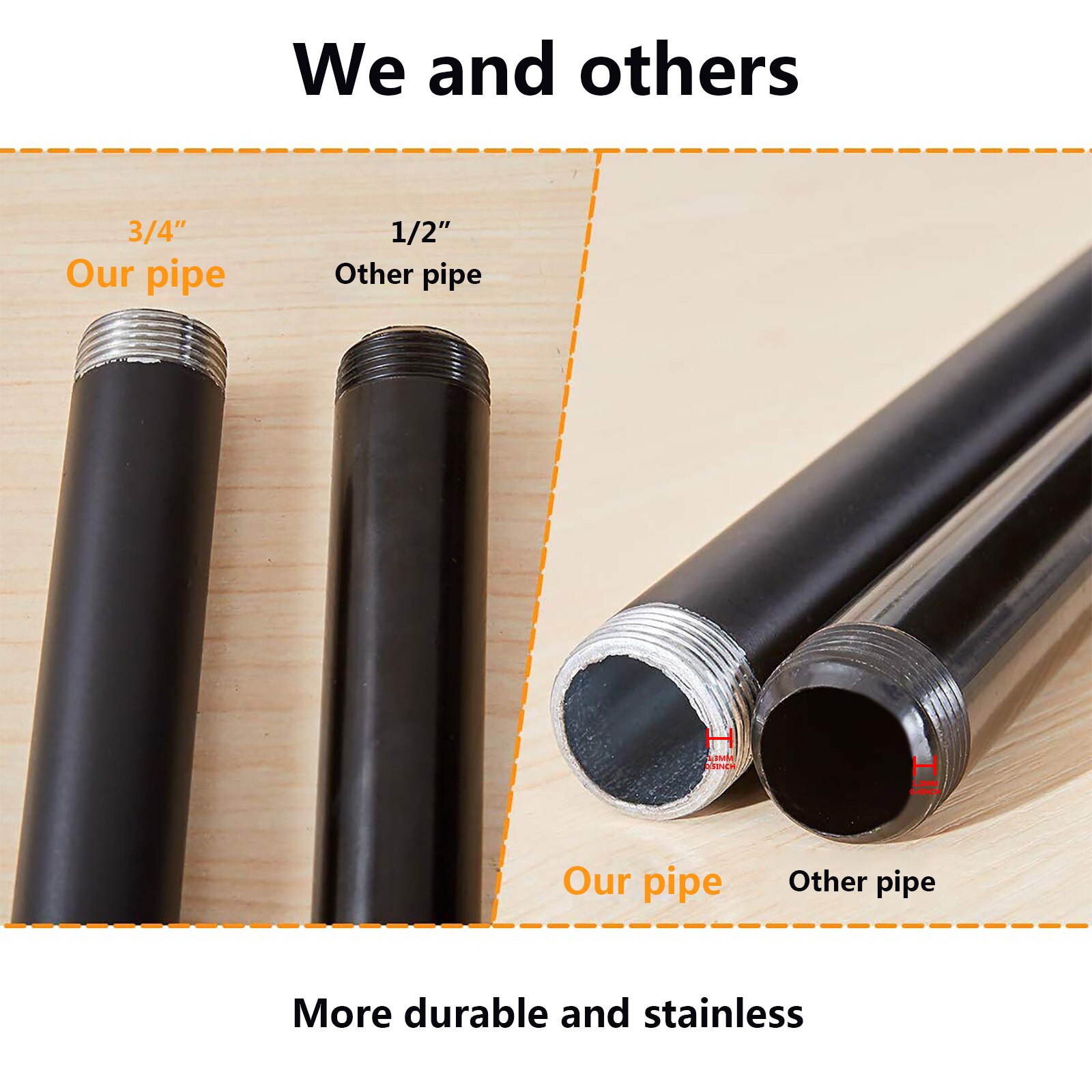 Industrial Pipe Clothing Rack Wall Mounted Clothes Rail Hanging Display Personality Wall Hanger