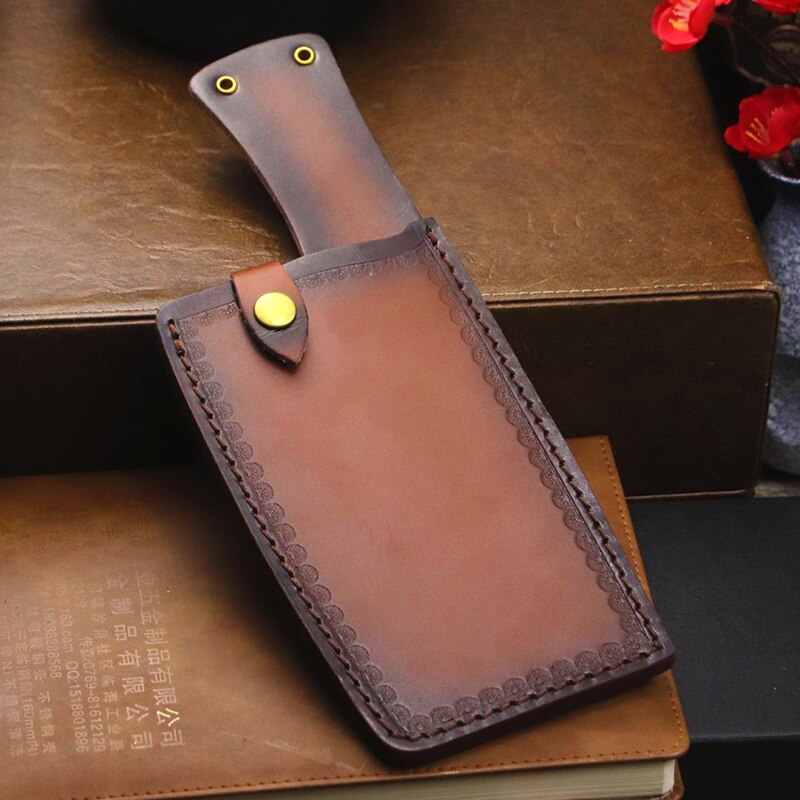 Original old wood hand forging beef knife boning knife kitchen cooking knife Chinese old man knife kitchen slicing knife: L-caidao5D