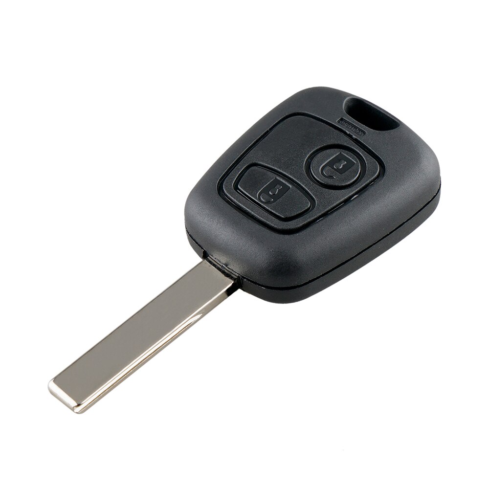 QWMEND-mando a distancia para llave de coche, 2 botones, Fob, para Citroen C1, C2, C3, C4, Saxo, Picasso, Xsara, Picasso, Peugeot 106, 206, 306, 307, 107, 207, 407: HU83 Blade