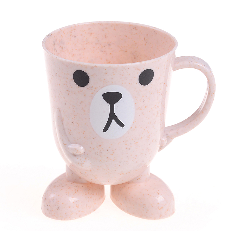 Karikatur Baby Waschen Tasse Wasser Tassen freundlicher Baby Bambus Zahnbürste Tasse Baby Ausbildung Tassen für freundlicher Lernen Trinken Fütterung Flaschen