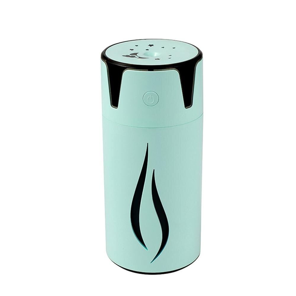 4 Types Humidifier Ultrasonic Whisper-quiet Operation Aroma Diffuser with LED Light Mini Deck Car Air Humidifier Mist Maker: Type C blue