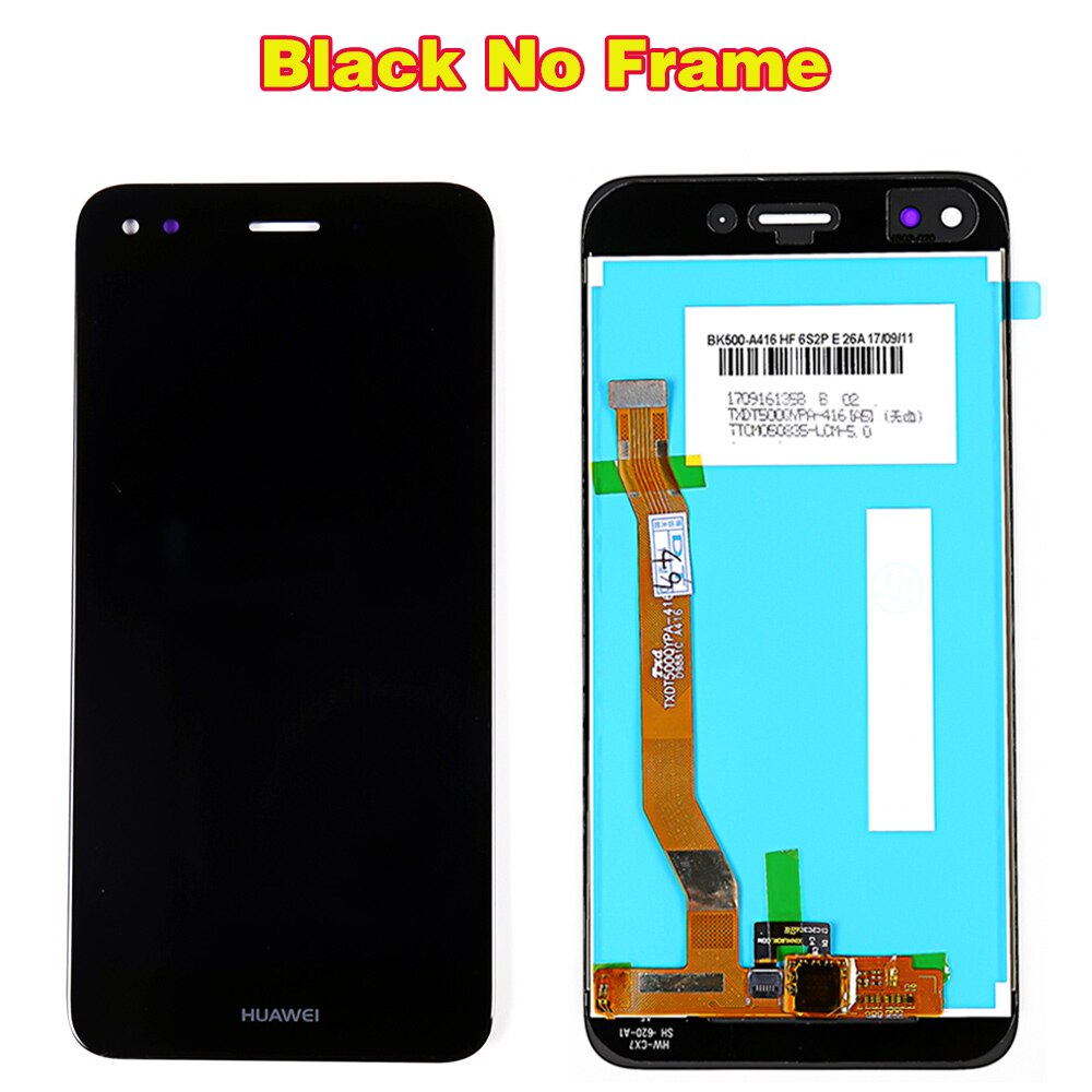 LCD & Touchscreen Digitizer Assembly for Huawei P9 Lite mini / Y6 Pro - 5.0 inch IPS Display - Includes Frame Option - Black, White, Gold