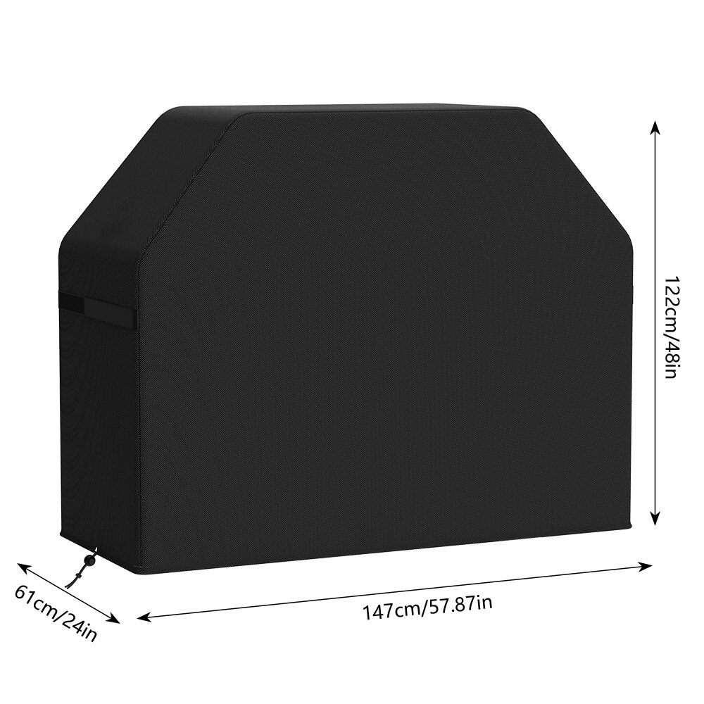BURNHARD Grill Cover Grill Cover Waterproof BBQ Cover Sleeve Cover UV Resistant Grill Hood Weatherproof Schutzehaube Weather CookerBlack Wayne Free Recipe