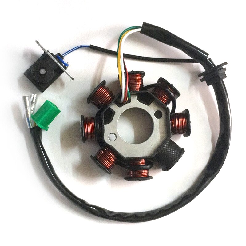 Magneto-estator de 8 bobinas para Scooter, piezas de Motor para GY6, 125cc, 150cc, ATV, Go Kart
