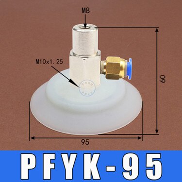 Vakuum Saugnapf Industrielle Pneumatische PFYK-60/80/95 Einzigen Schicht Importiert Silikon Manipulator Zubehör Vakuum Saug: Grasgrün