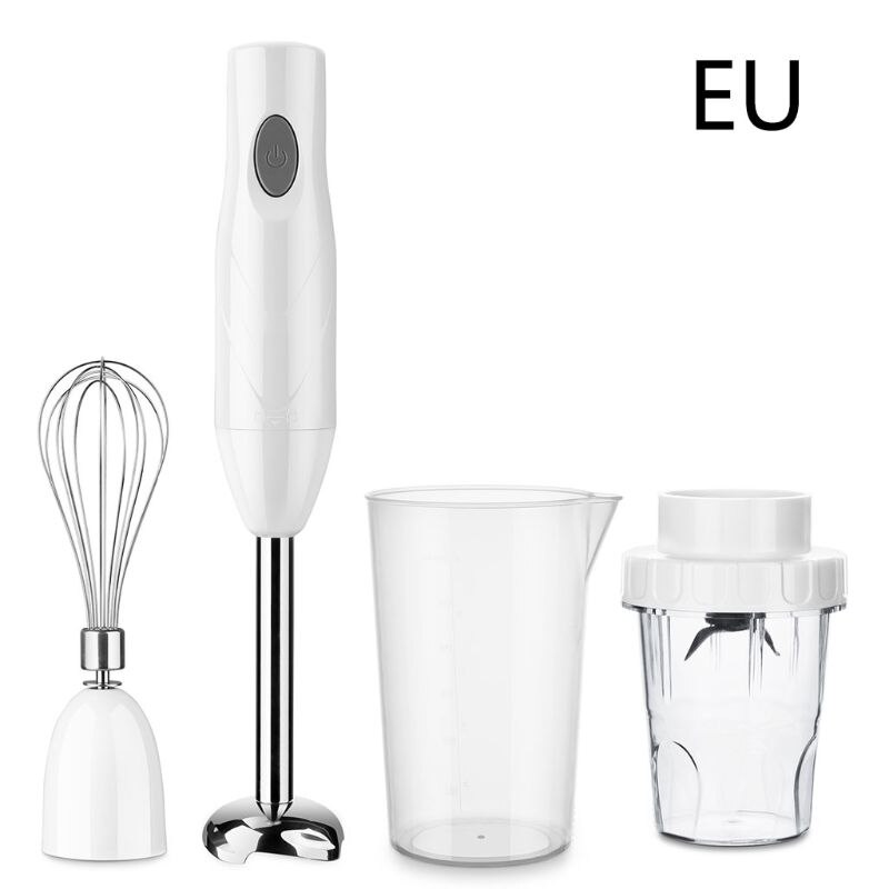 Elektrisk handhållen mixer set 4- i -1 handmixer multifunktionell visp hackare äggvisp mixerfötter vispad bakverktyg: Eu