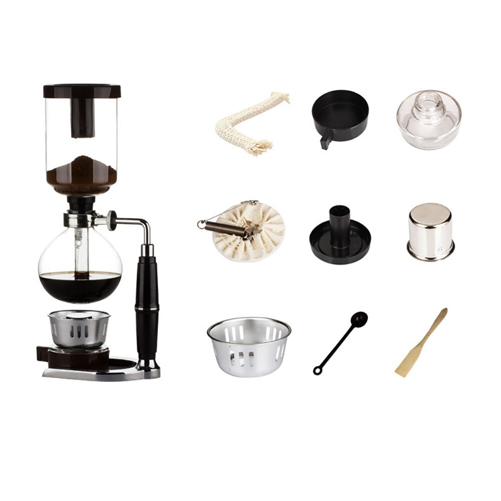 Japanese Style Siphon Coffee Machine 300/500ml Siphon Coffee Machine Glass Pot Home DIY Filter Manual Coffeemaker coffee machine