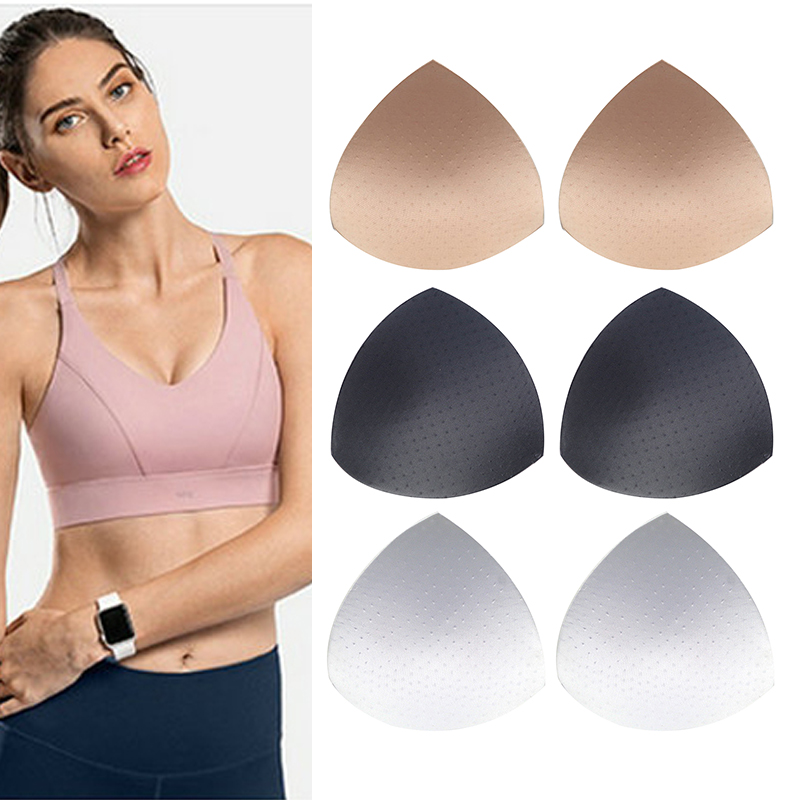 2/3/4Pair Sponge Bra Pads Push Up Breast Enhancer Removeable Bra Padding Inserts Cups for Swimsuit Bikini Padding Breathable