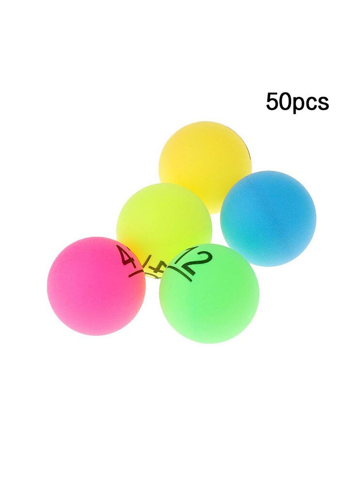 50pcs Colorful Number Table Tennis Ball Ping Pong Balls Training Lottery Game