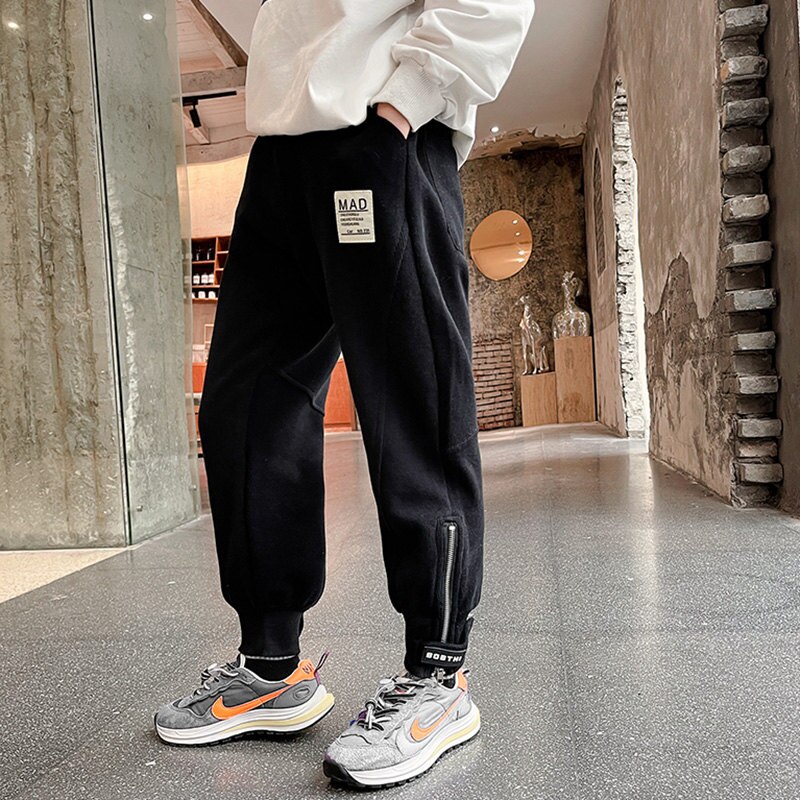 Autunno inverno pantaloni sportivi per bambini di grandi dimensioni per ragazzi pantaloni larghi bambini pantaloni attivi abbigliamento per adolescenti pantaloni sportivi 5-14 anni