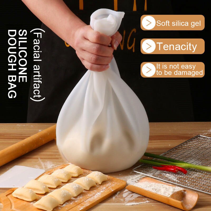 1Set Koken Pastry Tools Zachte Siliconen Behoud Kneden Deeg Meel-Mengen Tas Keuken Gadget Accessoires Cake Tools