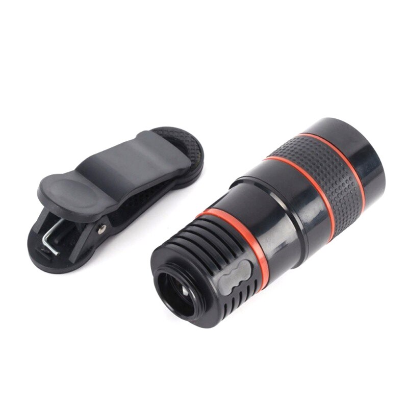 Universal 20X Clip-On Telephoto Telescope Camera Mobile Phone Zoom lens for most: BK