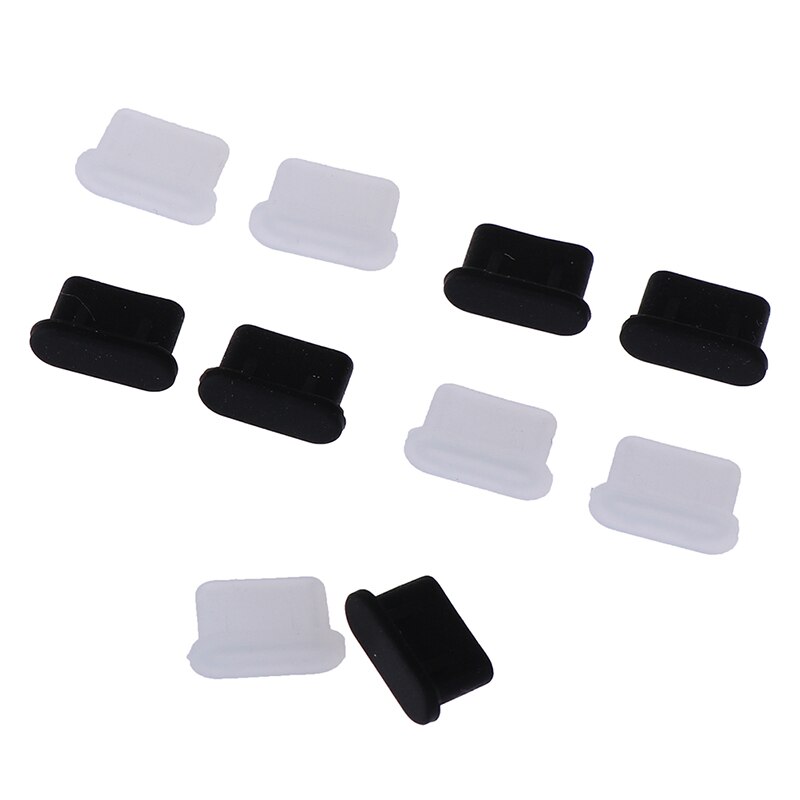 1pc/5 stuks stofdichte afdekkap jack-opladerplug usb type-c-poort anti-stofplug voor mobiele telefoon