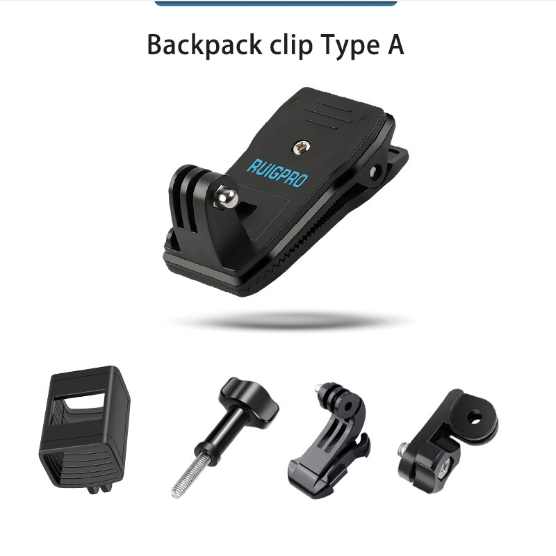 Chest Mount Harness Chesty head Strap backpack bag clip clamp for DJI OSMO Pocket 1 2 Cameras With Adapter Holder Case Accessory: clamp set 1
