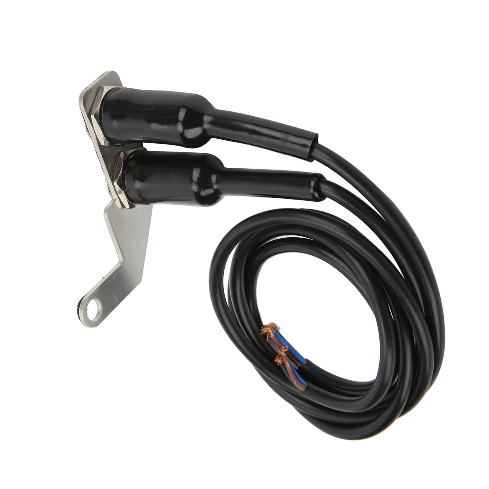 Joli de guidon de moto à LED, lumière de sauna, antibrouillard, bouton de commutation marche et arrêt, support rapide, acier inoxydable pour vélo électrique, bleu