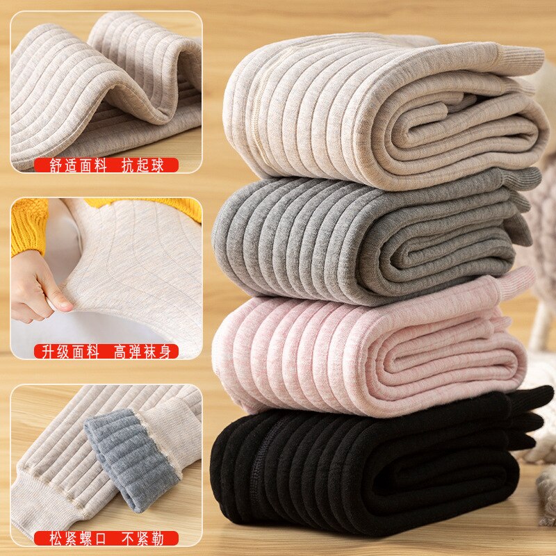 Leggings per ragazze pantaloni addensati per bambini pantaloni per bambini in cotone ragazze 10-12 anni abbigliamento pantaloni Capris collant termici per adolescenti