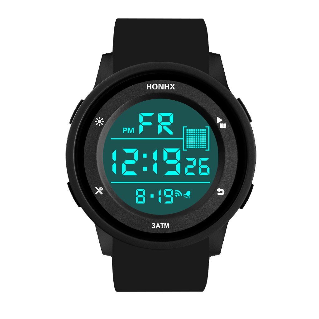 Digitale Horloge Mannen Elektronische Led Horloge Met Datum Stopwatch Multifunctionele Sporthorloge Outdoor Leven Waterdichte Horloge Reloj