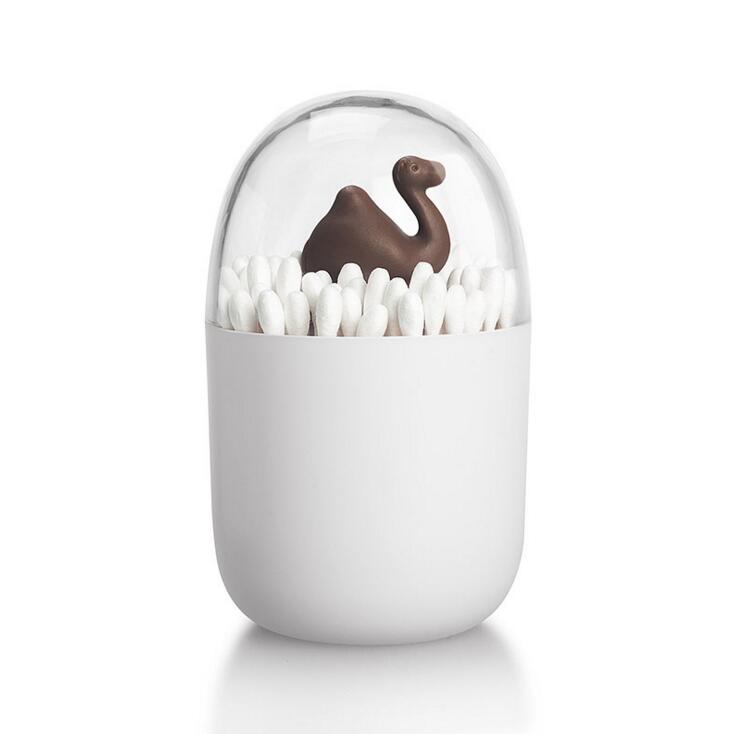 Hometree 1pc bord dekorere gennemsigtig plante/dyr tandstikker opbevaringsbokse vatpinde boks støv tandstikker boks opbevaring tank  h105: H105 kamel