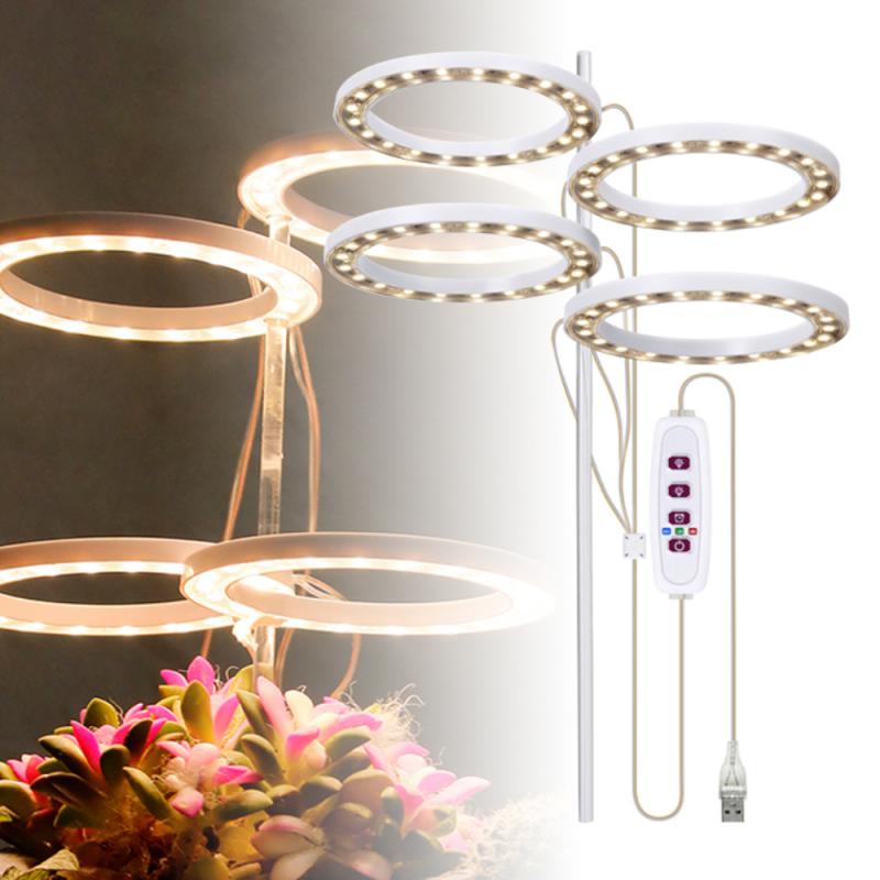 Luz LED de espectro completo para cultivo de plantas, lámpara Phyto Grow, USB, 5V, iluminación para crecimiento de plantas de interior
