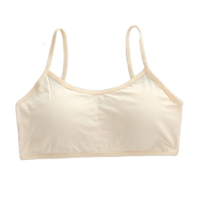 Soutien-gorge en coton pour filles de 14 ans, sous-vêtements pour enfants et adolescents, haut de Sport d&#39;entraînement, bon marché, , 10 pièces: Flesh