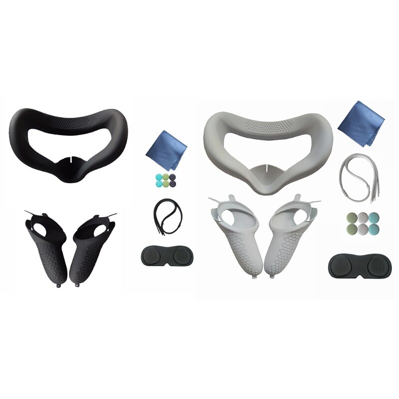Anti-Slip Schokbestendige Shell Vr Lens Beschermhoes Siliconen Case Handvat Case Voor-Oculus Quest 2 Controller