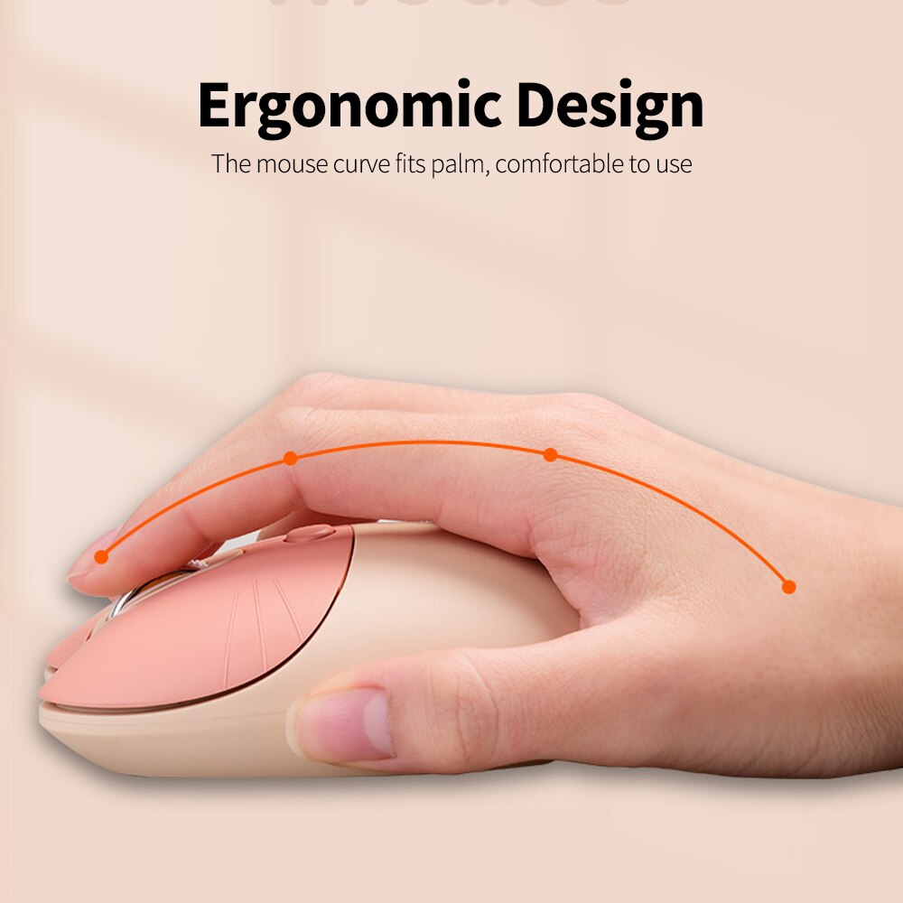 Mofii M3 2.4G Wireless Mouse Ergonomic Office Mice Auto Sleep Low Noise 1600DPI Mouse Gaming Mouses for PC Laptop Computer