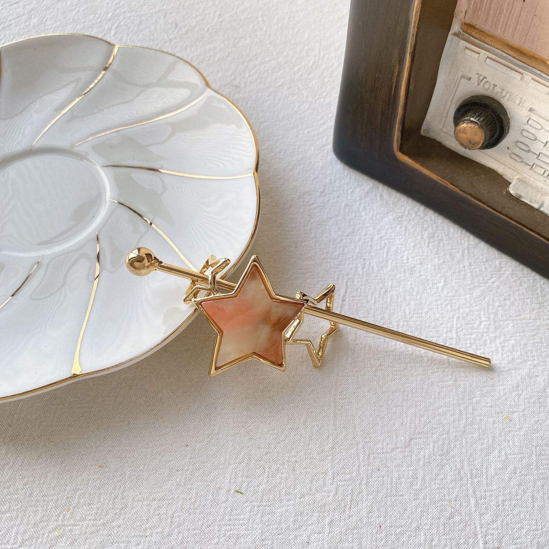 Moda octan geometryczne pałeczki do włosów luksusowe spinki do włosów kobiety dziewczyny kucyk Holder spinka do włosów akcesoria do włosów biżuteria prezenty: D3