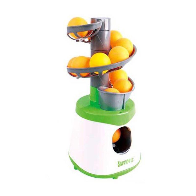 Robot de tenis de mesa para niños, máquina de Ping Pong, entrenamiento con juegos, práctica, portátil, 10 Uds.: green