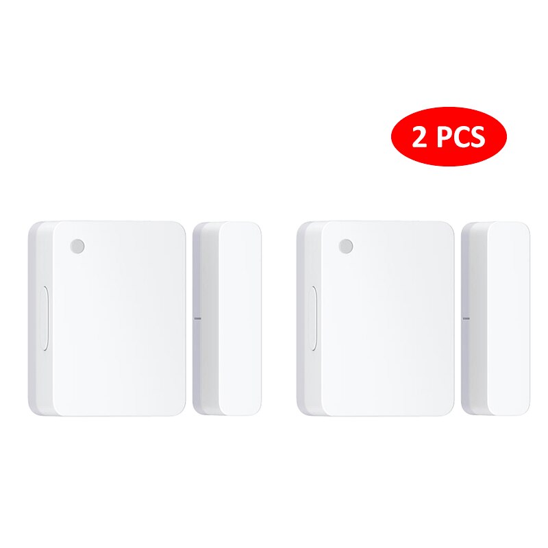 Xiaomi Smart Home Kit Mi Mijia Gateway V3 Zigbee Door Window Sensor Human Body Sensor Water Flood Leak Detect Work With Mi Home: 2pcs Mijia Door