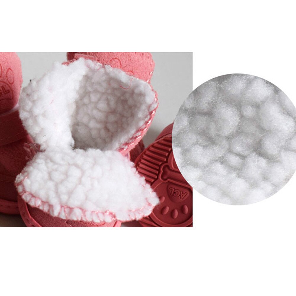 25 # Winter Warm Schoenen Voor Honden Leuke Pet Winddicht Laarzen Sneeuw Wandelschoenen Katoen Blend Puppy Sneakers Chihuahua Hond Schoenen winter