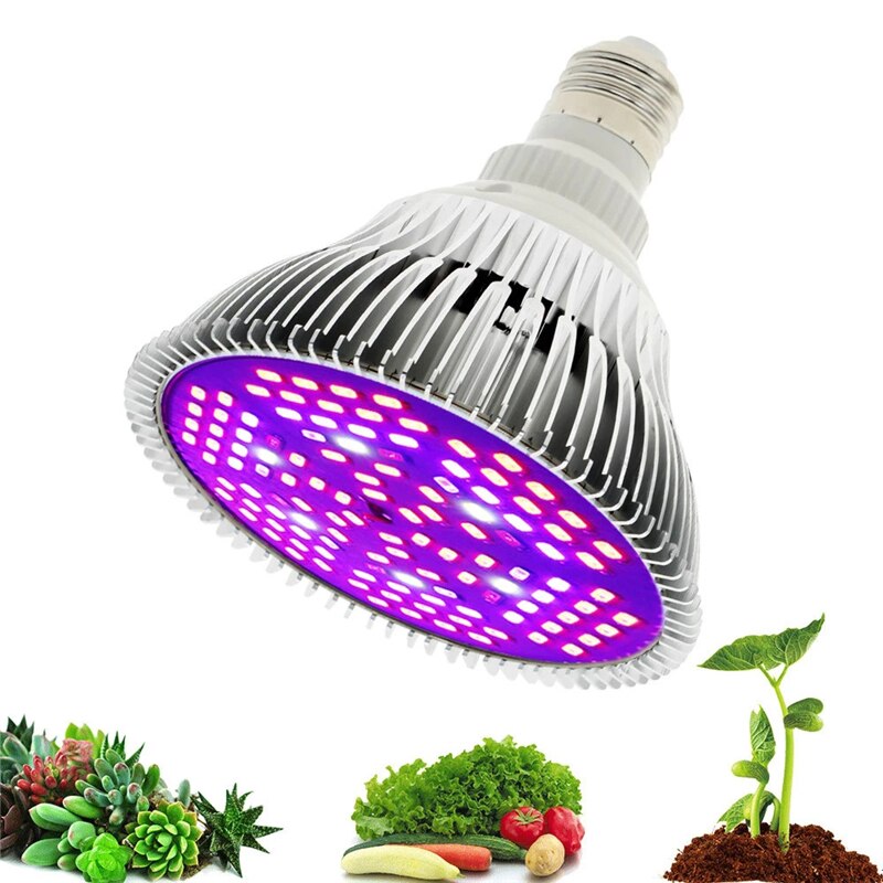Led Grow Light Volledige Spectrum 10W 30W 50W 80W E27 A85-265V Led Groeiende Lamp Voor Indoor hydrocultuur Bloemen Planten Led Groei Lamp