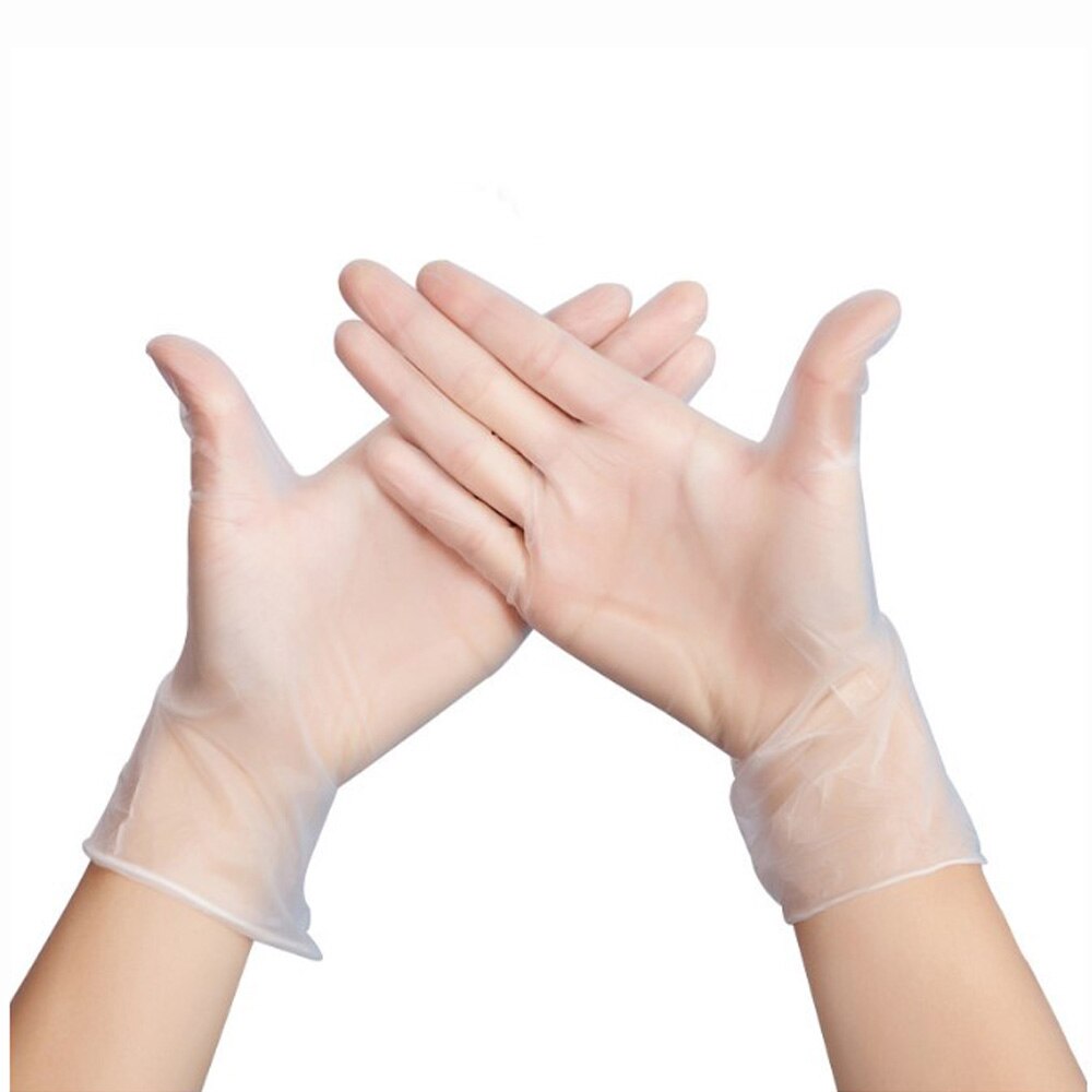 100Stck Lebensmittel Klasse Einweg Vinyl Handschuhe Anti-statische Kunststoff Handschuhe Für Lebensmittel Reinigung Kochen Restaurant Küche Größe s/m/l/xl