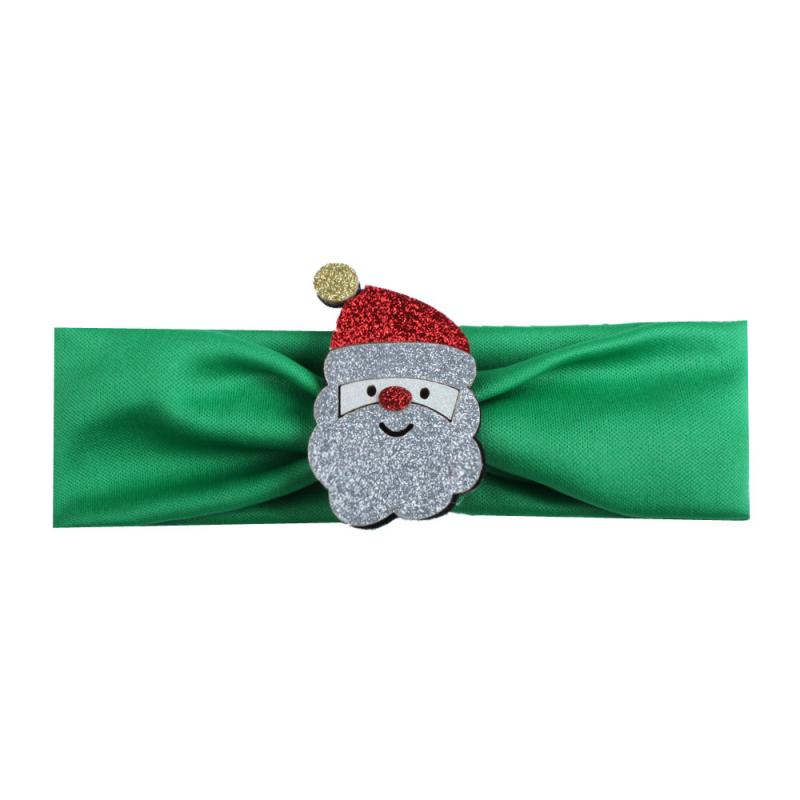 Moda quente crianças bebê menina elástico bandana árvore de natal papai noel headwear recém-nascido stretchable acessórios de cabelo: E