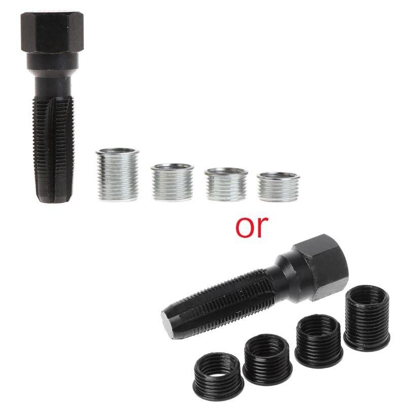 kit di inserti per alesatore per utensili per rubinetti di riparazione per rifilare la candela da 14mm
