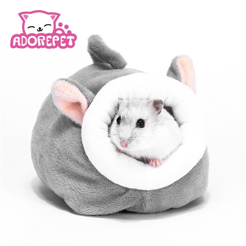 Vinter varm fleece hamster seng huse og skjuler lille dyr kæledyr fugl papegøje syrisk hamster hule seng bur reden tilbehør