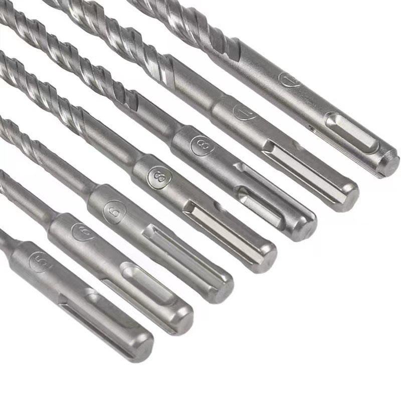 Broca para hormigón de 8-32mm, 350mm de longitud, ranura cruzada SDS Plus, martillo para mampostería, broca de impacto para perforar agujeros en paredes y piedras