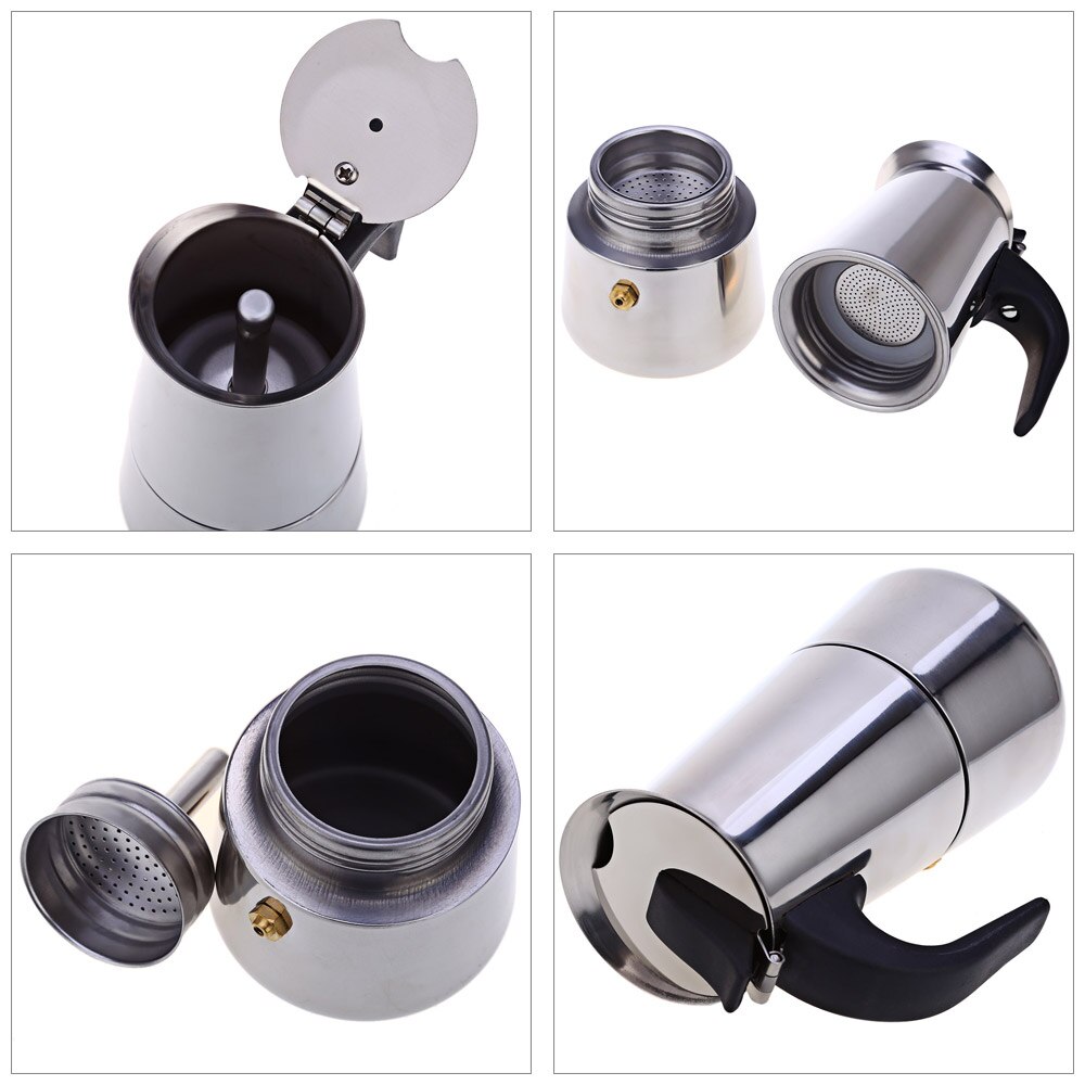 Coffee Pot Coffee Accessories Espresso Maker Percolator Stove Coffee Maker Percolator Drinkware Stainless Steel Aluminum Pot