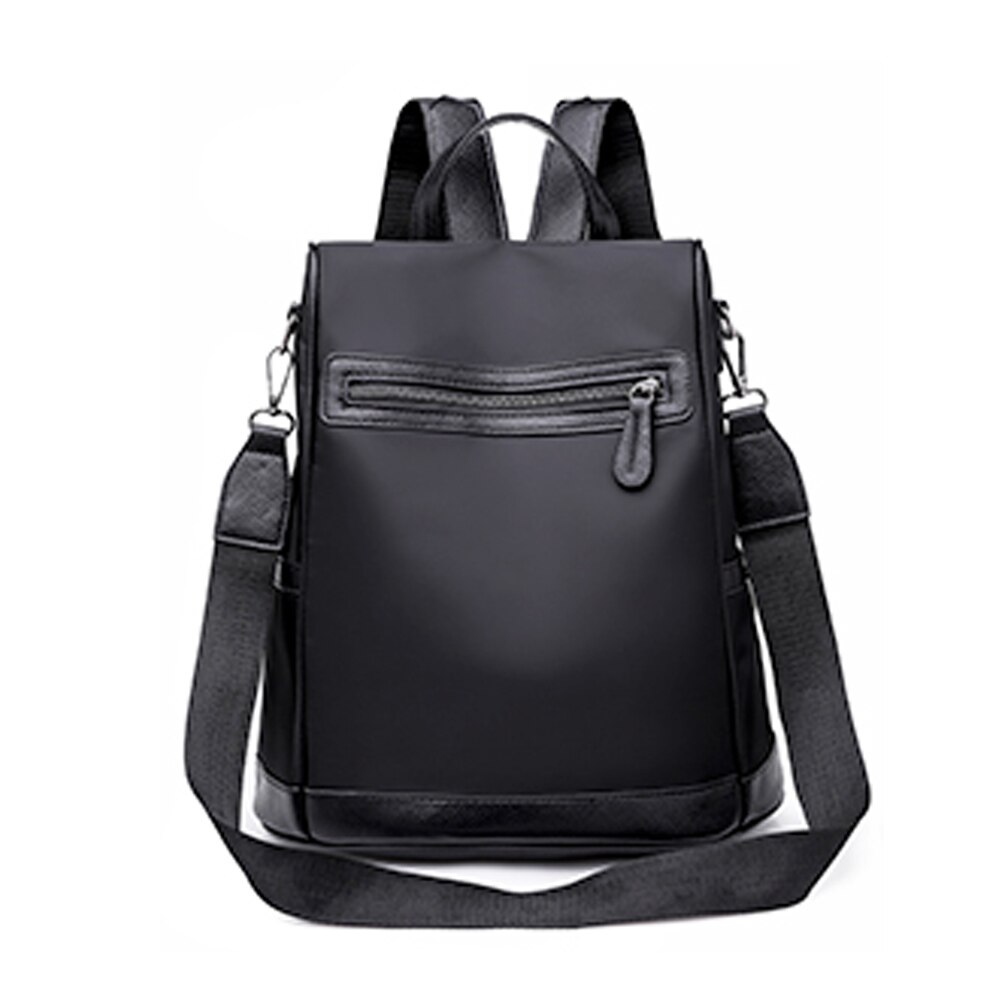 Sophitia moda mochilas feminino versátil mix cor grande capacidade zíper sacos de ombro mulher casual prático bolsas femininas e52: Black