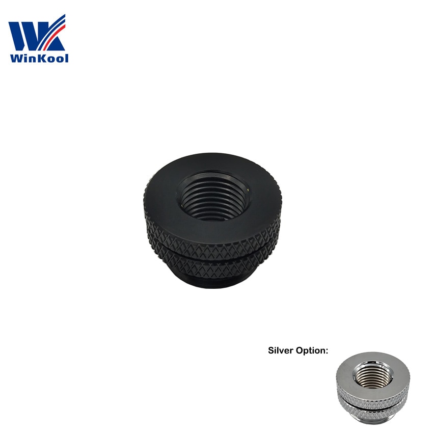 WinKool G1/4" Bulkhead Pass-Through Fitting / Fillports Black Silver Multi Color Option PC Water Cooling