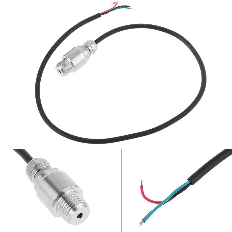 DC 5V 1/4 NPT Pressure Transducer Transmitter Sensor Stainless Steel Oil Air Water 10/20/30 Bar