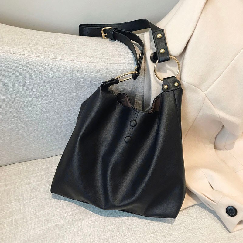 Grote capaciteit dames schoudertassen dames tassen pu leer casual messenger bags casual dames handtassen sac a hobos