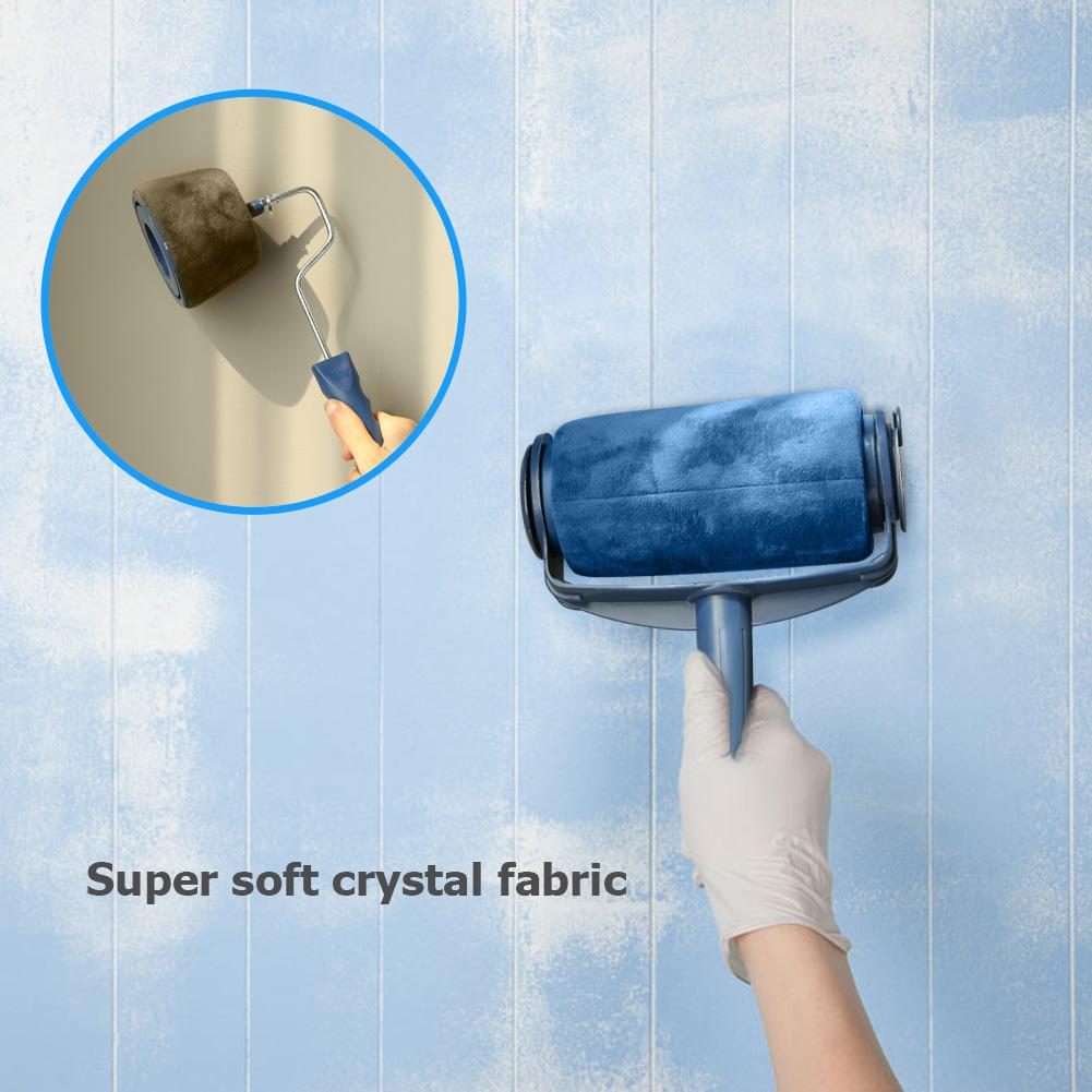 Pinceau à peinture murale 5/8 pièces | Rouleau de peinture, brosse de peinture décorative, bricolage à usage domestique, outils de reconditionnement pour la maison, manche multifonctionnel