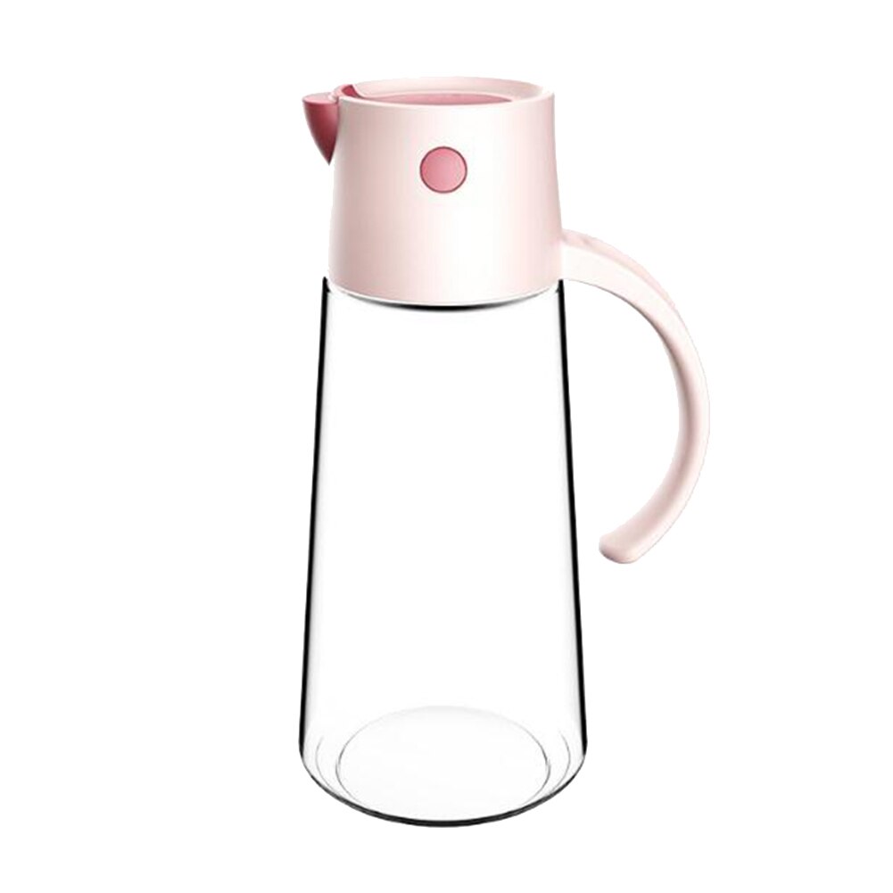 550/650ml stor kapasitet kjøkkenautomatisk snu oljegryte lekkasjesikker antiskli soyaeddikkrukke krydderflaske kjøkkenbeholder: Rosa 650ml