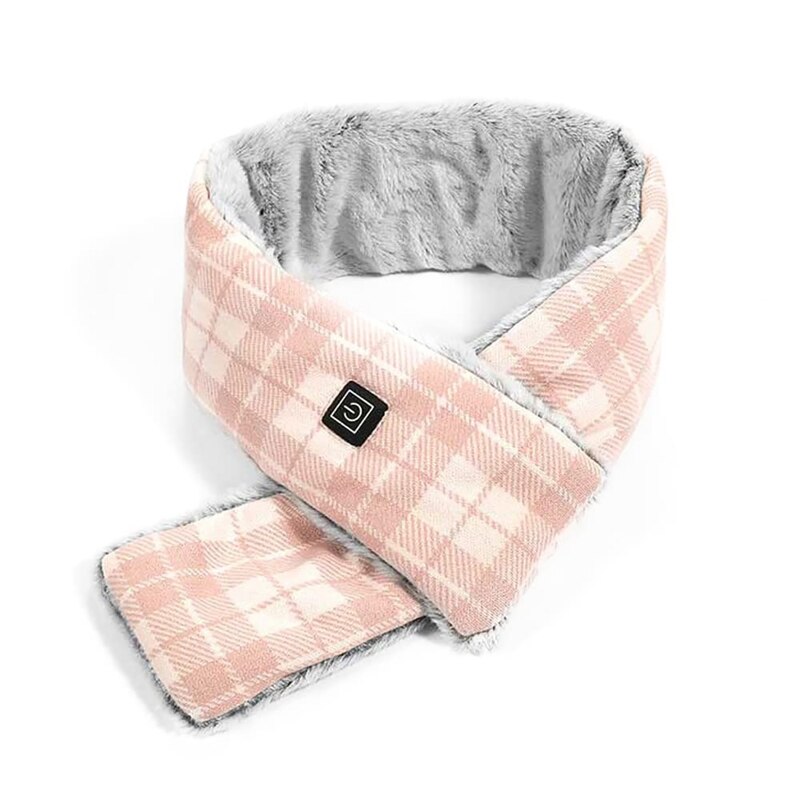 Heated Scarf Electric Heat Scarves with 3 Heating Levels Rechargeable Shawl Neck Warmer for Women Men: lotus root starch