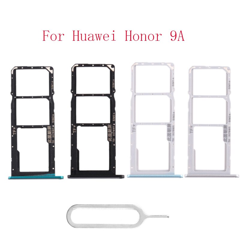 10/Pcs contenitore del connettore dell'adattatore della presa del supporto dello Slot del vassoio della scheda Sim di ricambio per Huawei Honor 9A