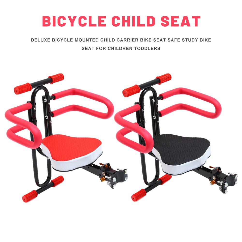 Deluxe Bicycle Mounted Child Carrier Bike Seat Safe Study Bike Seat For Children Toddlers