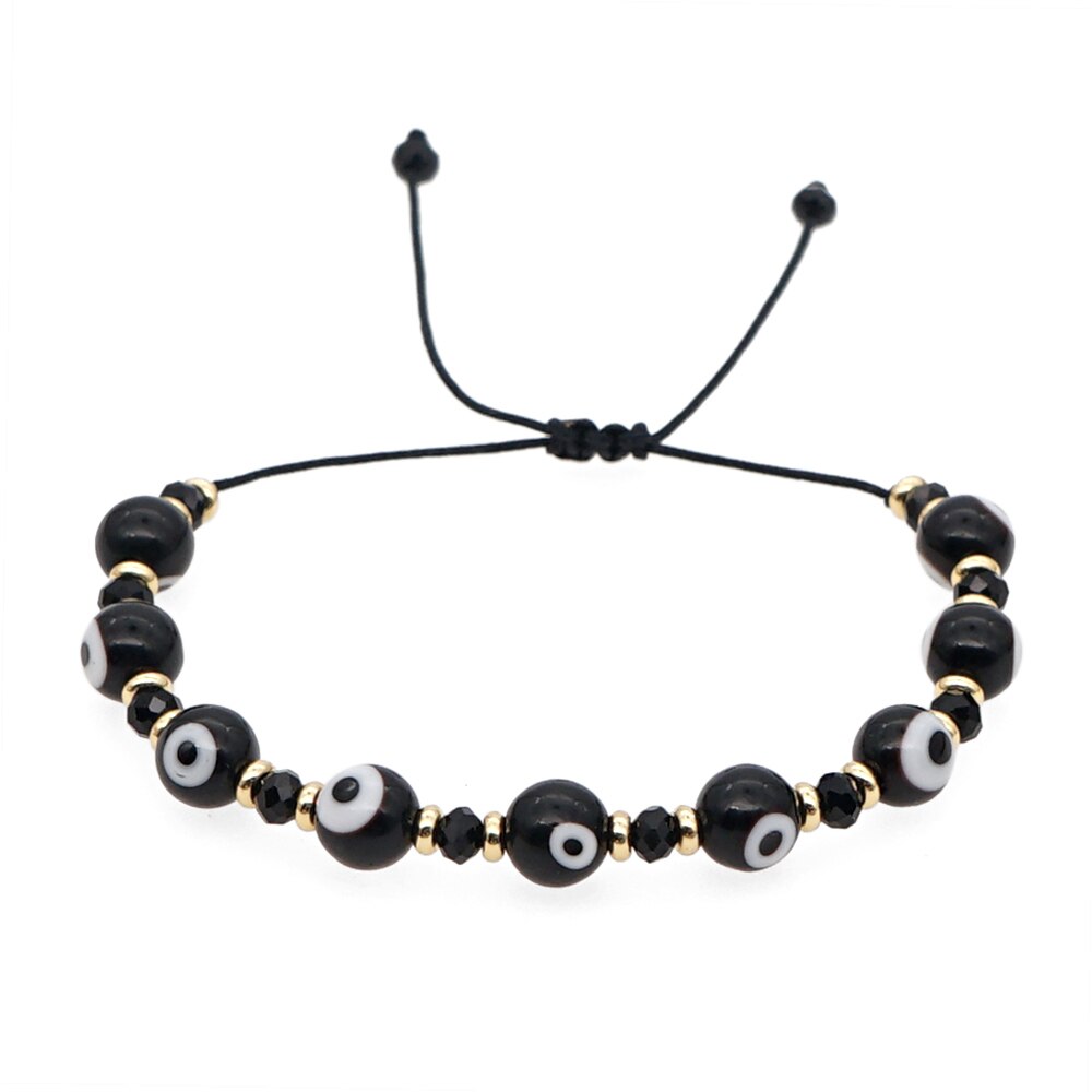 Go2boho Turkish Evil Eye Bracelet For Women Jewelry Miyuki Handmade Woven Pulsera Mujer Moda Greek Eye Bracelets Set