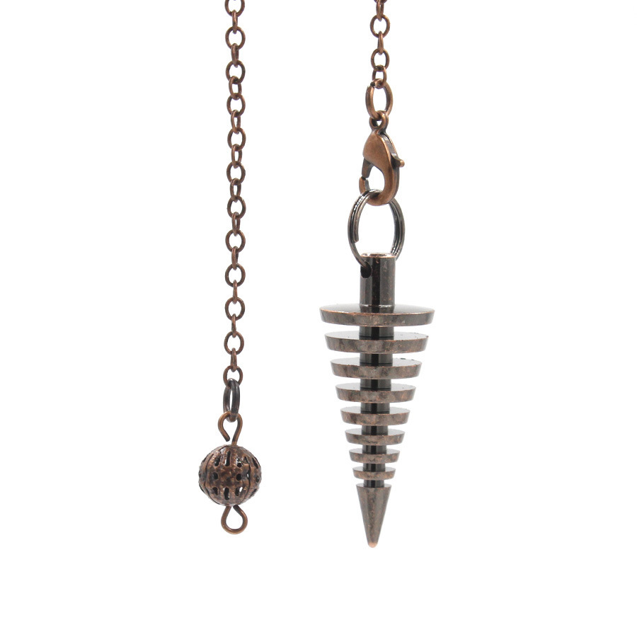 100%  koperen metalen pendel voor waarzeggerij, wichelarij, reiki, spirituele antwoorden, metafysische esoterische pendel  x024