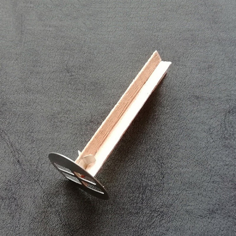 DIY Romantic Aromatherapy Candle Natural Wood Core Eco-friendly Fir Stainless Steel Base Assembly Crafts Accessories Handmade