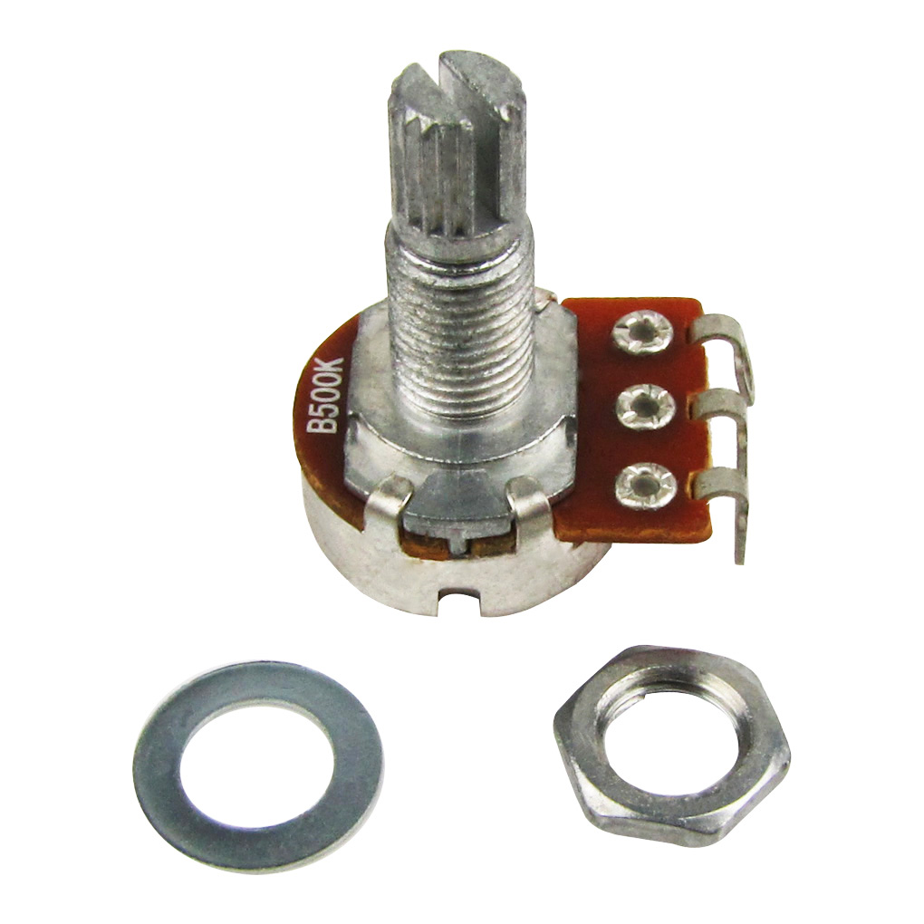 Fleor 8 stück Mini-Potentiometer für e-gitarre und Bass, 250k /500k potis , 18- Keil-gitarrenteile